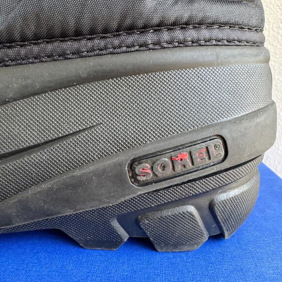 Sorel Youth Winter Boots Black Red Sz 3 Heavy Liners Boys Snow - Picture 6 of 8